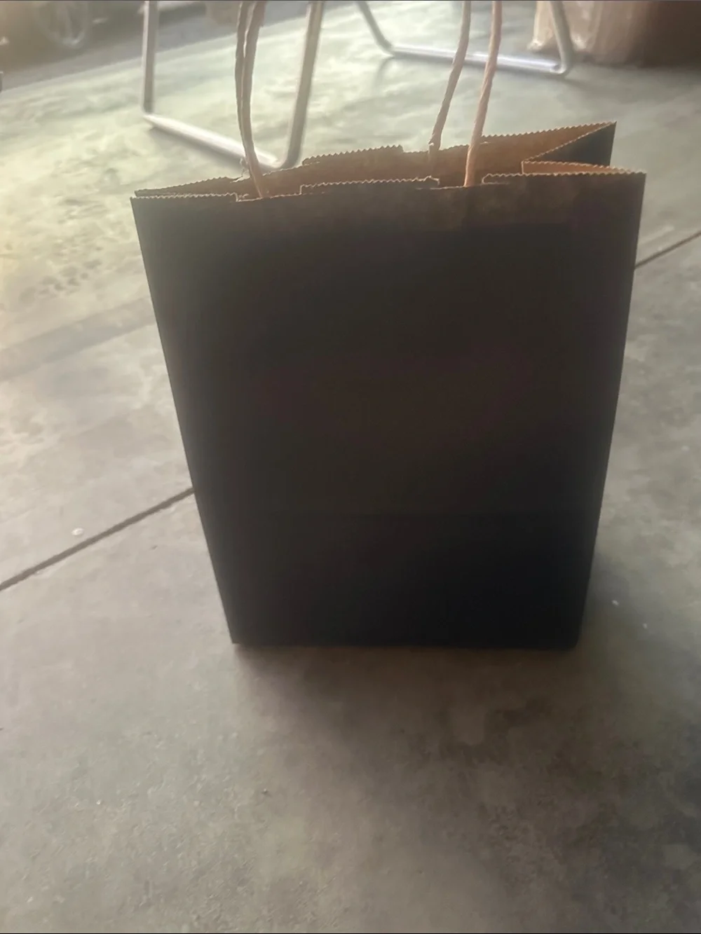 Navy Blue Kraft Paper Gift Bags with Natural Handle - 80 qty.